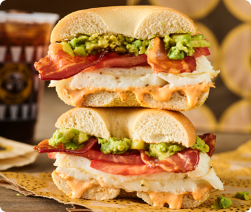 Bacon, Avocado, Tomato Egg White Sandwich