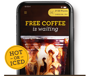 Free coffee is waiting!