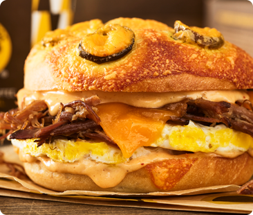 Texas Brisket Egg Sandwich